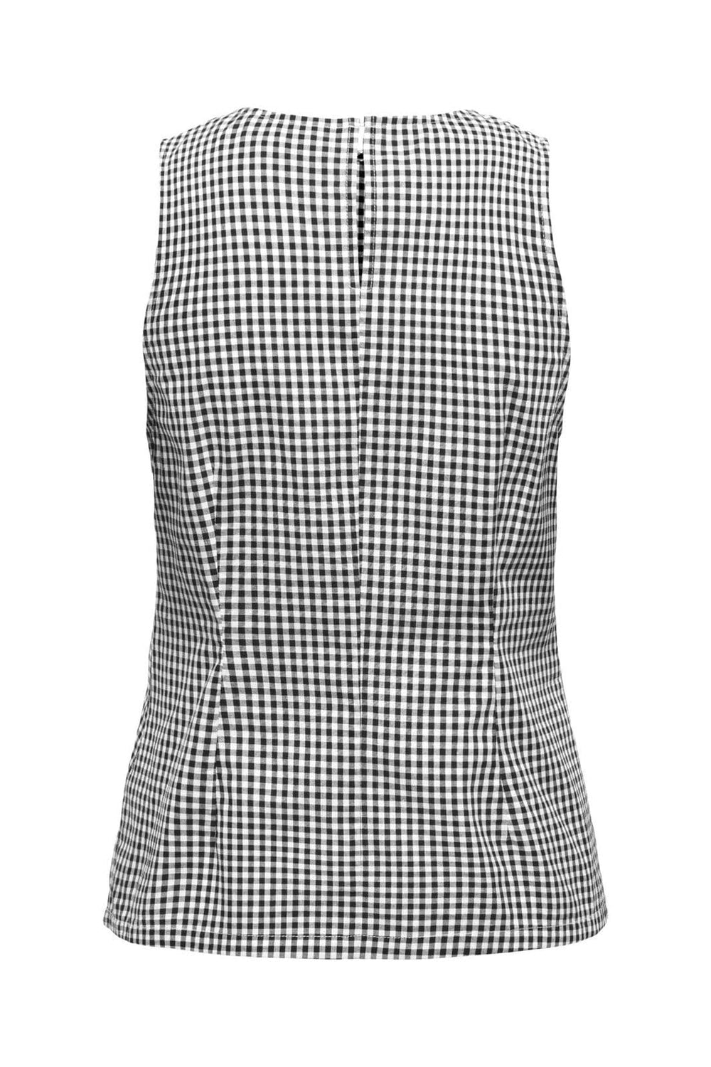 Only - Onlmaye Sl Check Top - 4955590 Black White