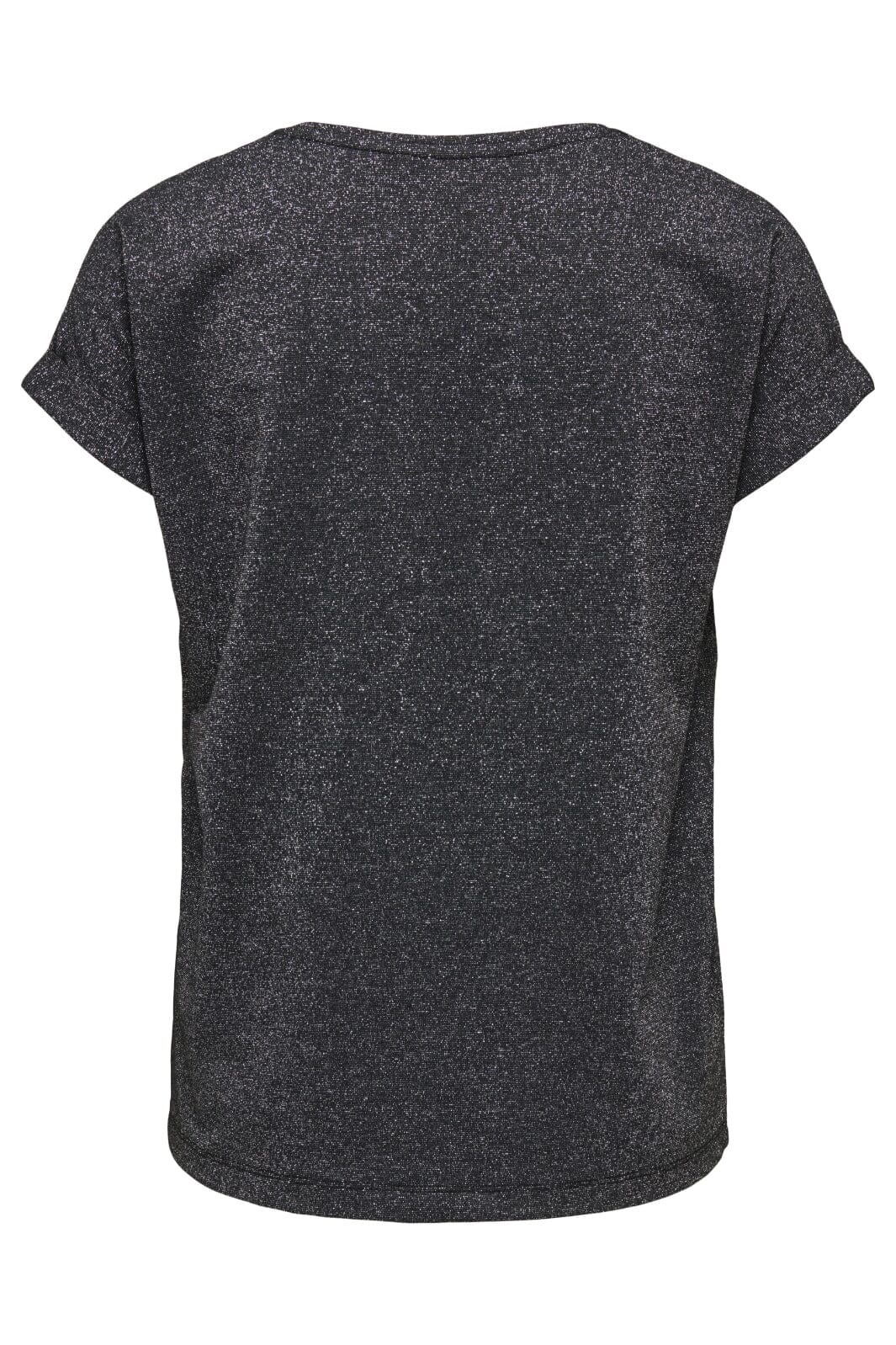 Only - Onlmoster Glitter S/S Top - 4898718 Black Silver Lurex