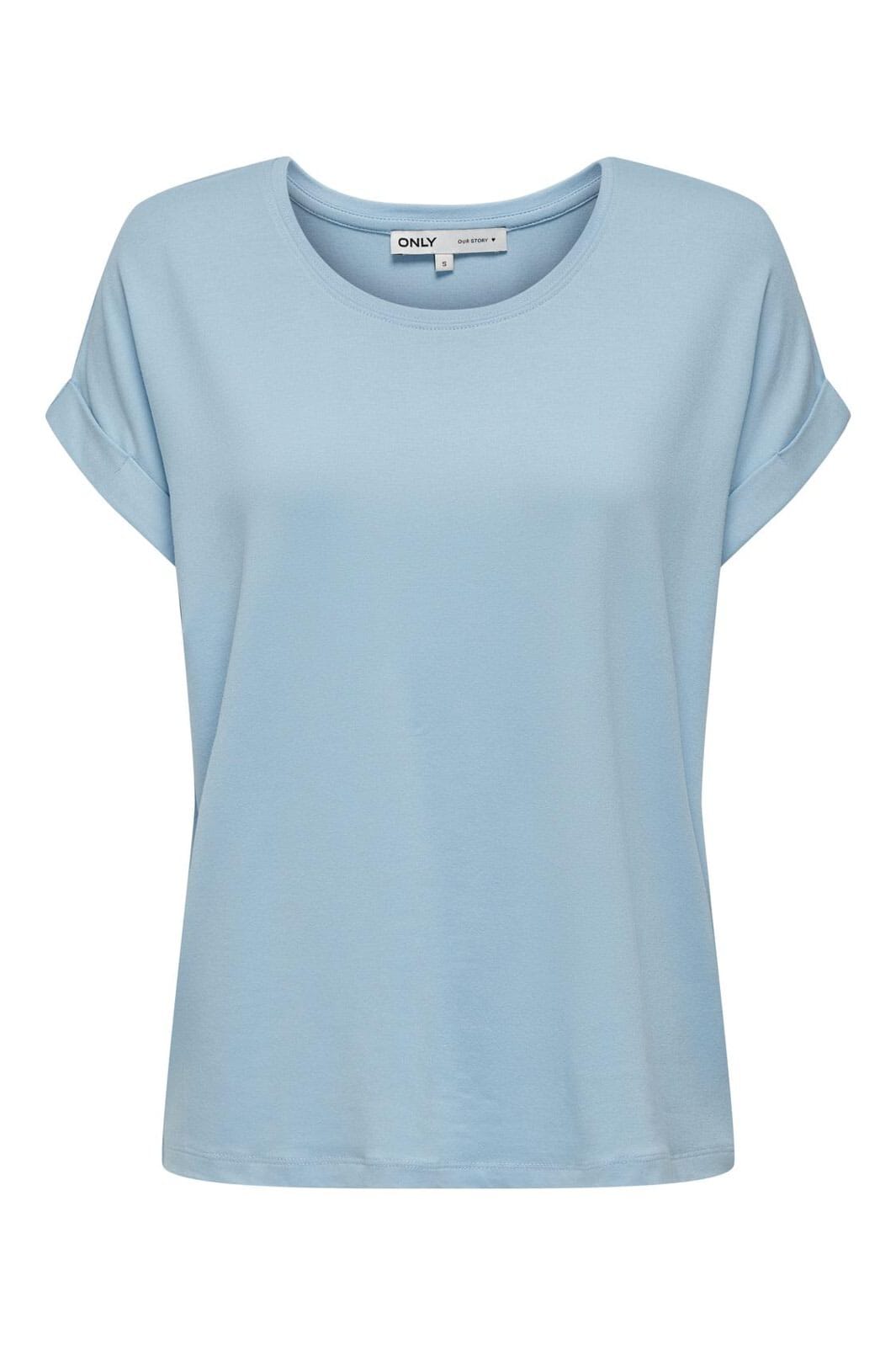 Only - Onlmoster S/S O-Neck Top - 4447962 Clear Sky