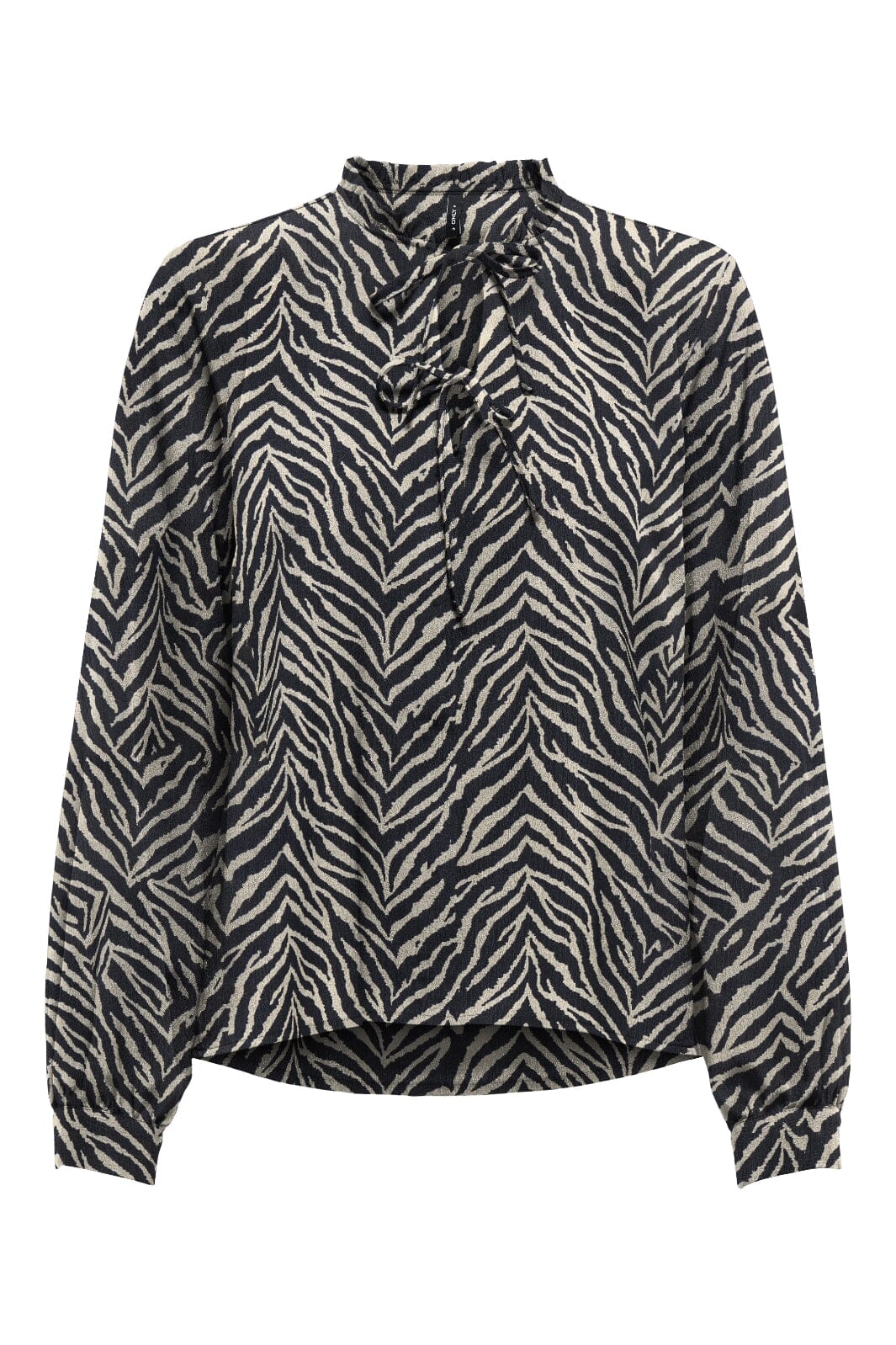 Only - Onlnova Life Vis L/S Monica Top - 4871791 Black 707 The It Zebra Toppe