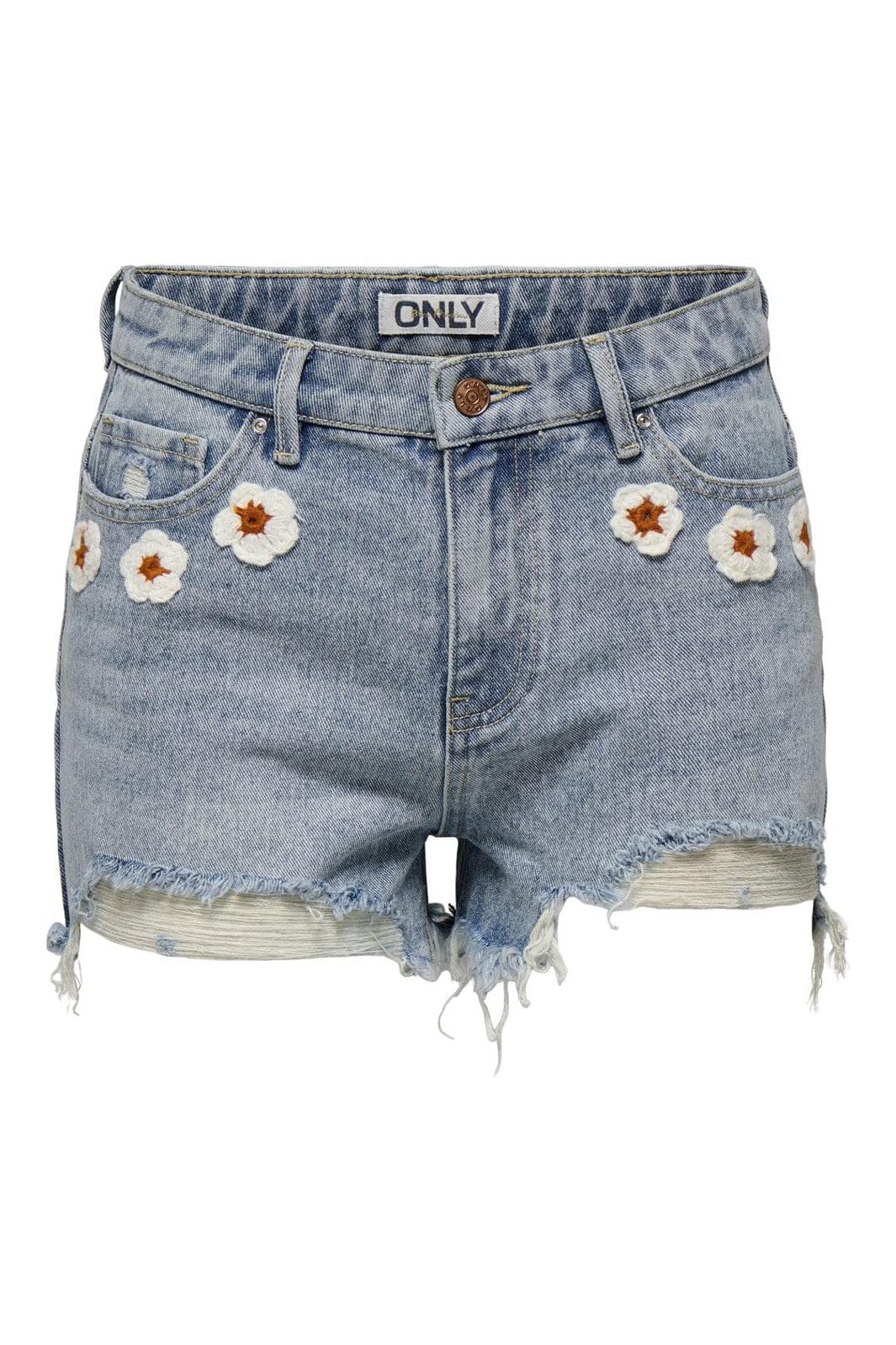 Only - Onlpacy Crochet Shorts - 4769121 Light Blue Denim