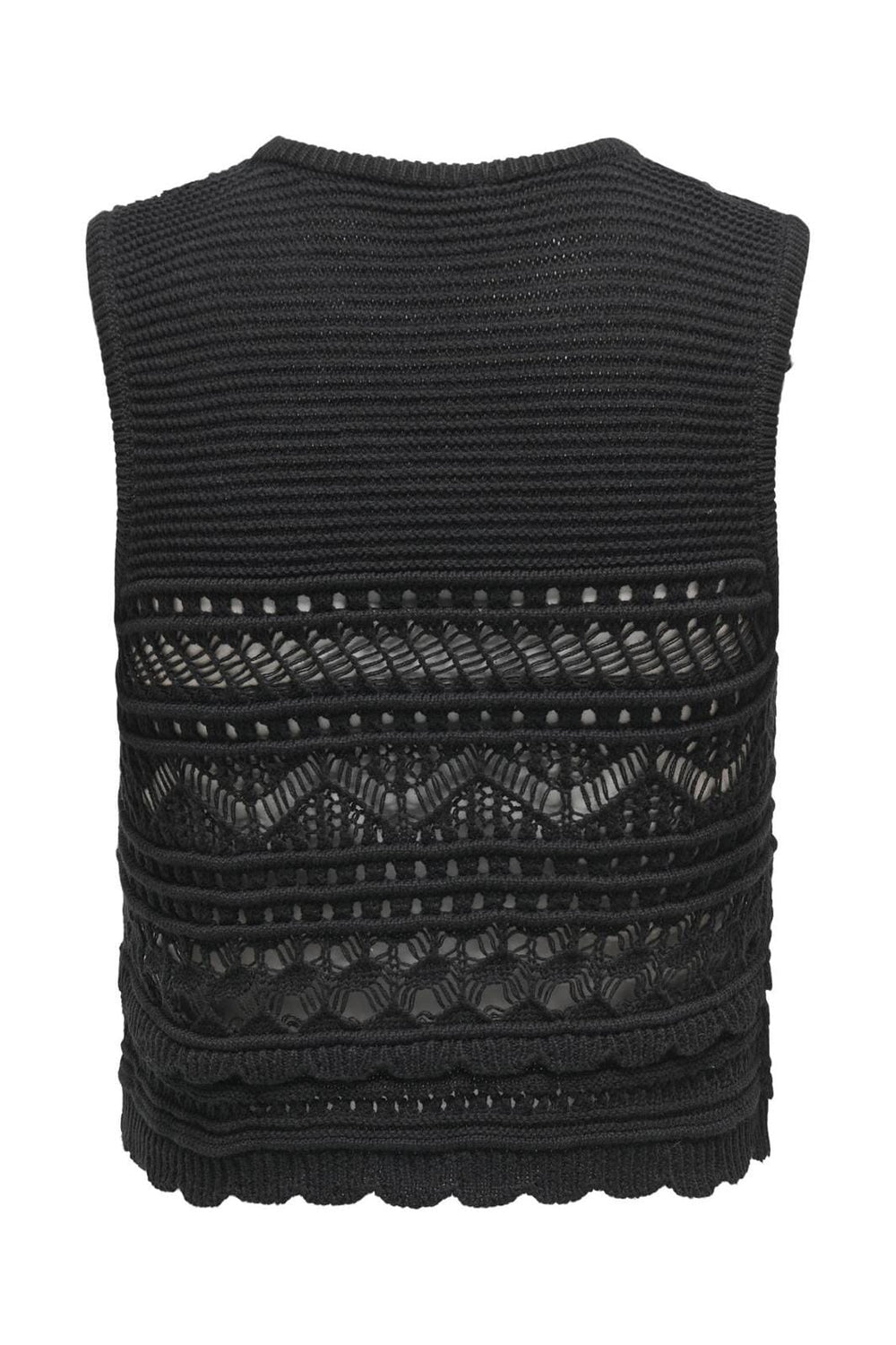 Only - Onlpaula Sl O-Neck Top Knt - 4710550 Black