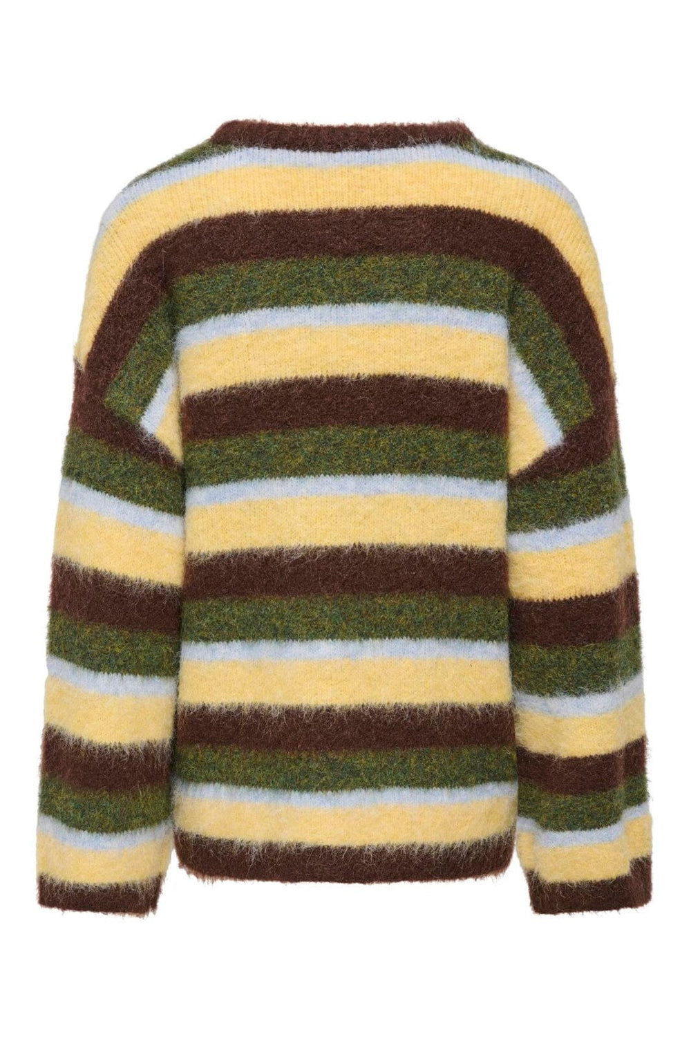 Only - Onlperil Life Ls O-Neck Knt - 5020827 Pinecone Olive Branch/Windsurfer/Sunlight