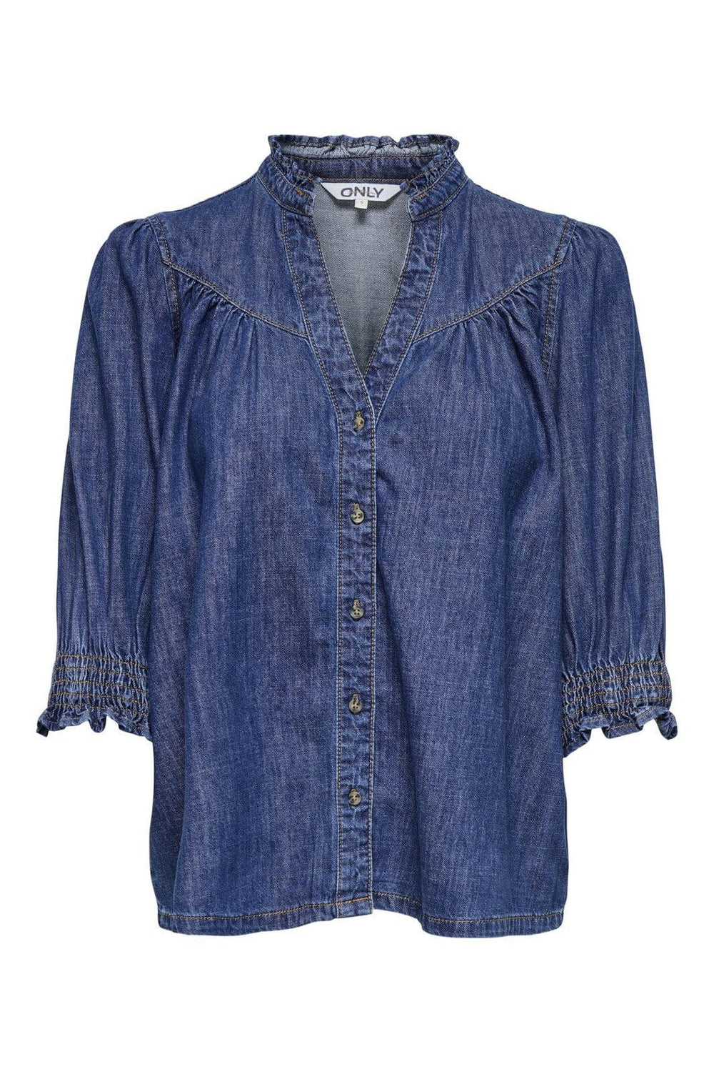 Only - Onlraya 3/4 Shirt Akm - 4888019 Dark Blue Denim