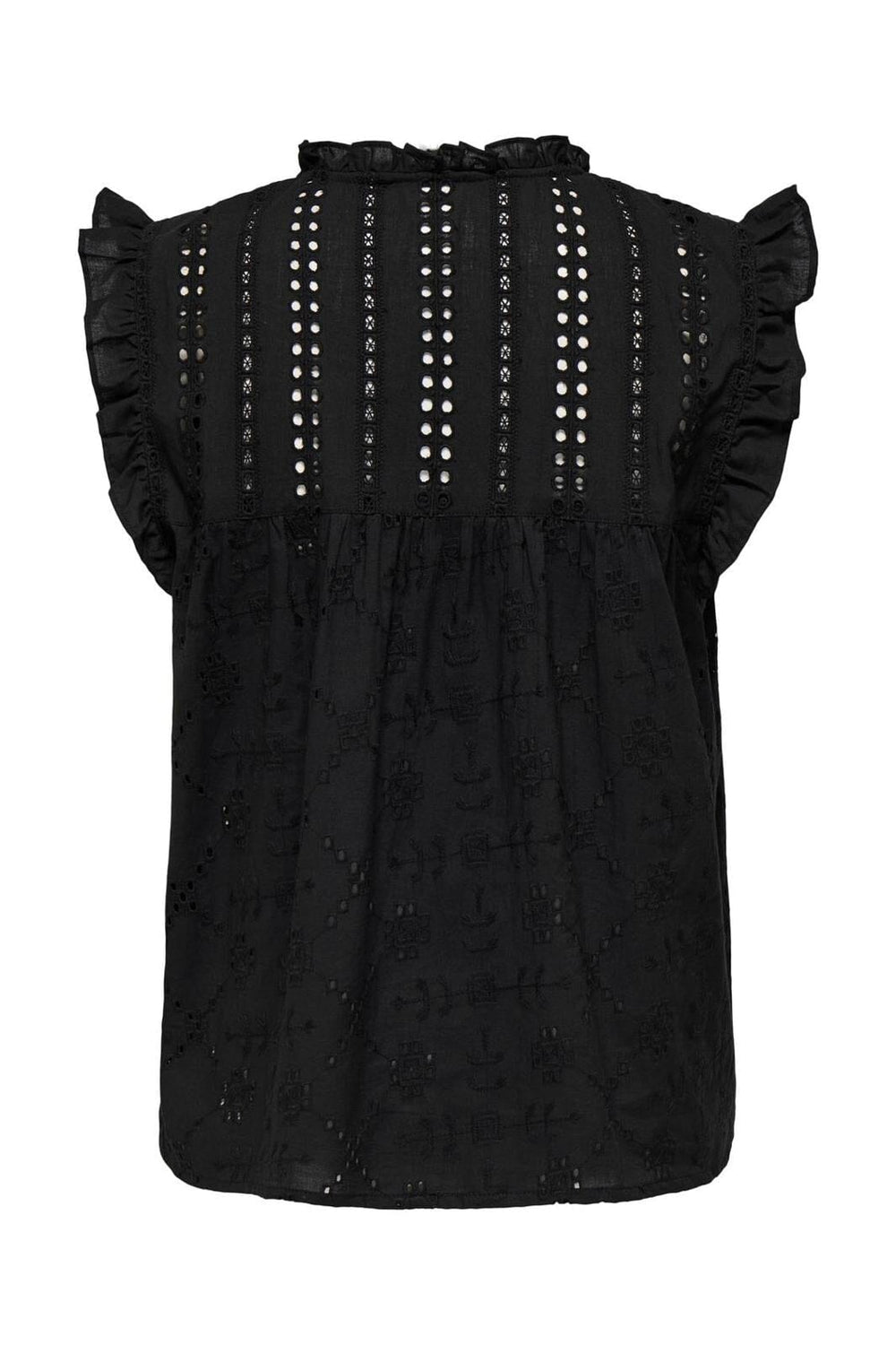 Only - Onlreva Life S/L Emb Top 15218460 - 4757205 - Black