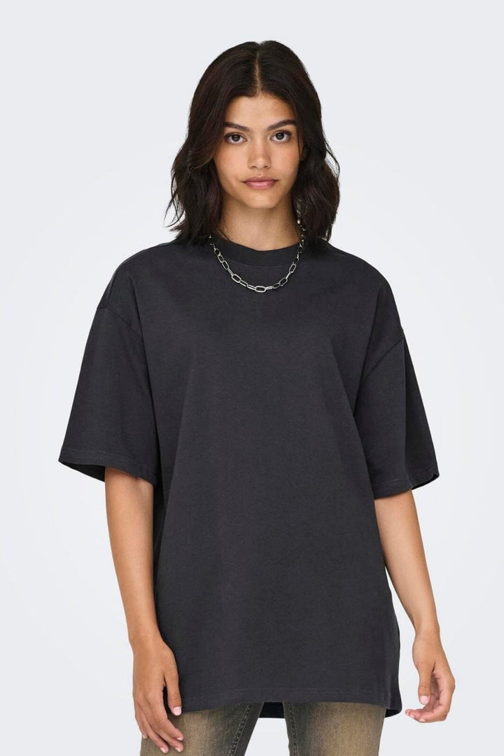 Only - Onlriri S/S Stones Top Box - 4563680 Phantom Trust T-shirts