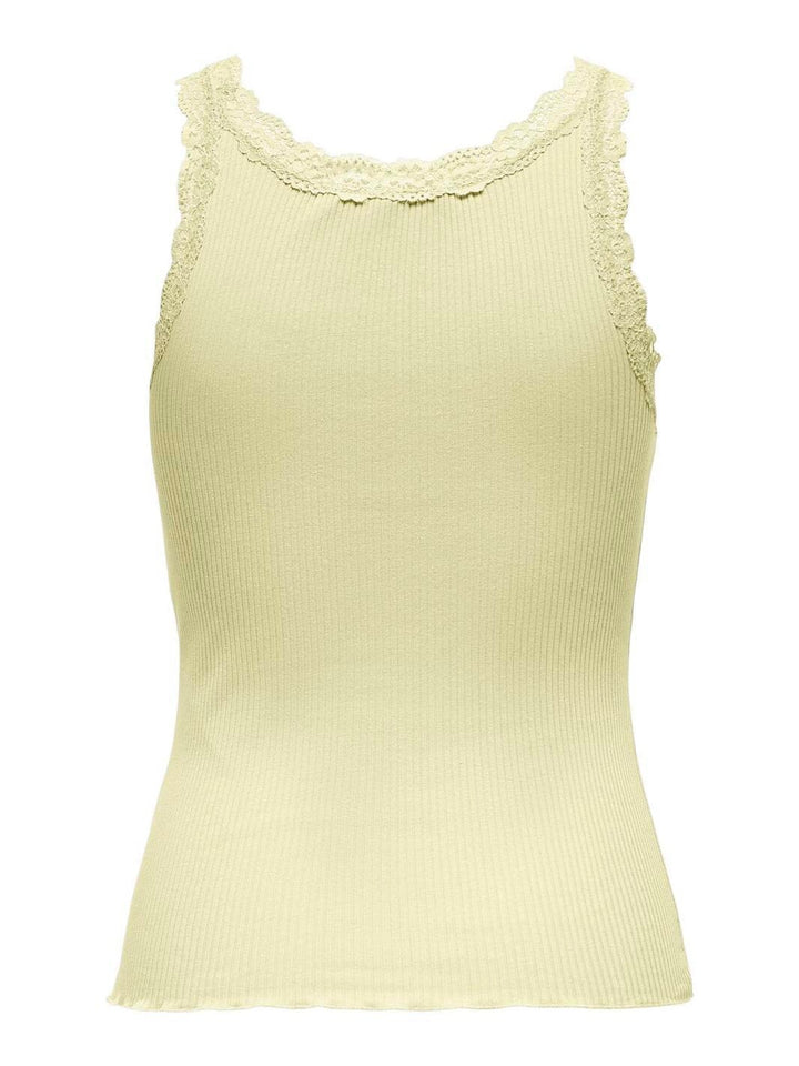 Only - Onlsara Sharai Lace Tank Top - 4944514 Double Cream
