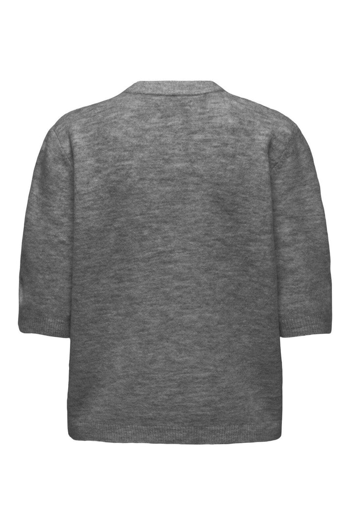 Only - Onlsimoni 2/4 Bow Cardigan Knt - 4961578 Medium Grey Melange