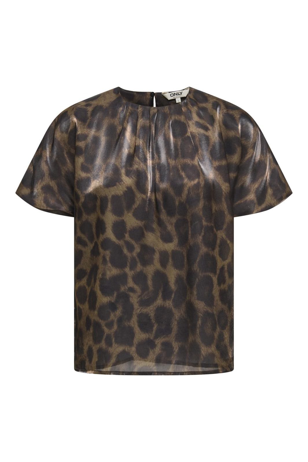 Only - Onlstella Life Ss Top - 4889663 Chocolate Torte Le Grand Leo