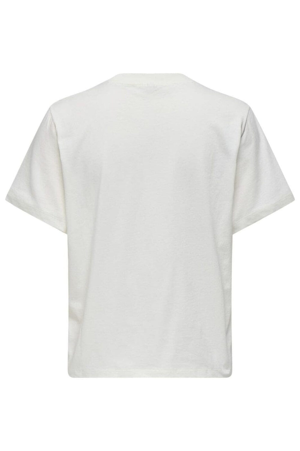 Only - Onltille S/S Tee - 4898867 Cloud Dancer Pomodoro