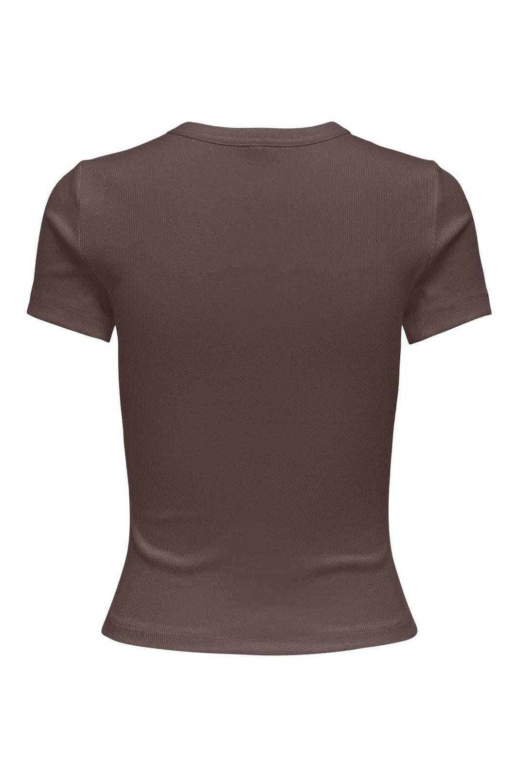 Only - Onlval Life S/S O-Neck Top - 4964138 Chocolate Martini