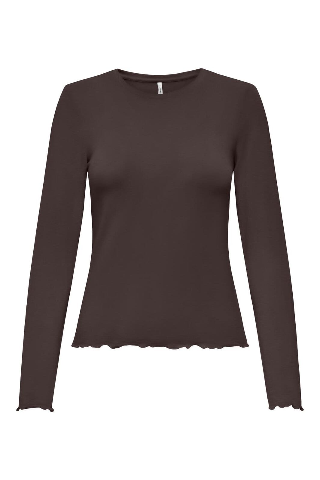 Only - Onlvirro O Neck L/S Top Box - 4959855 Seal Brown