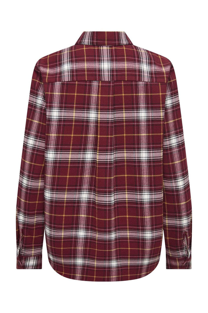 Only - Onlwren Check Shirt - 4970193 Syrah Checked Pulse