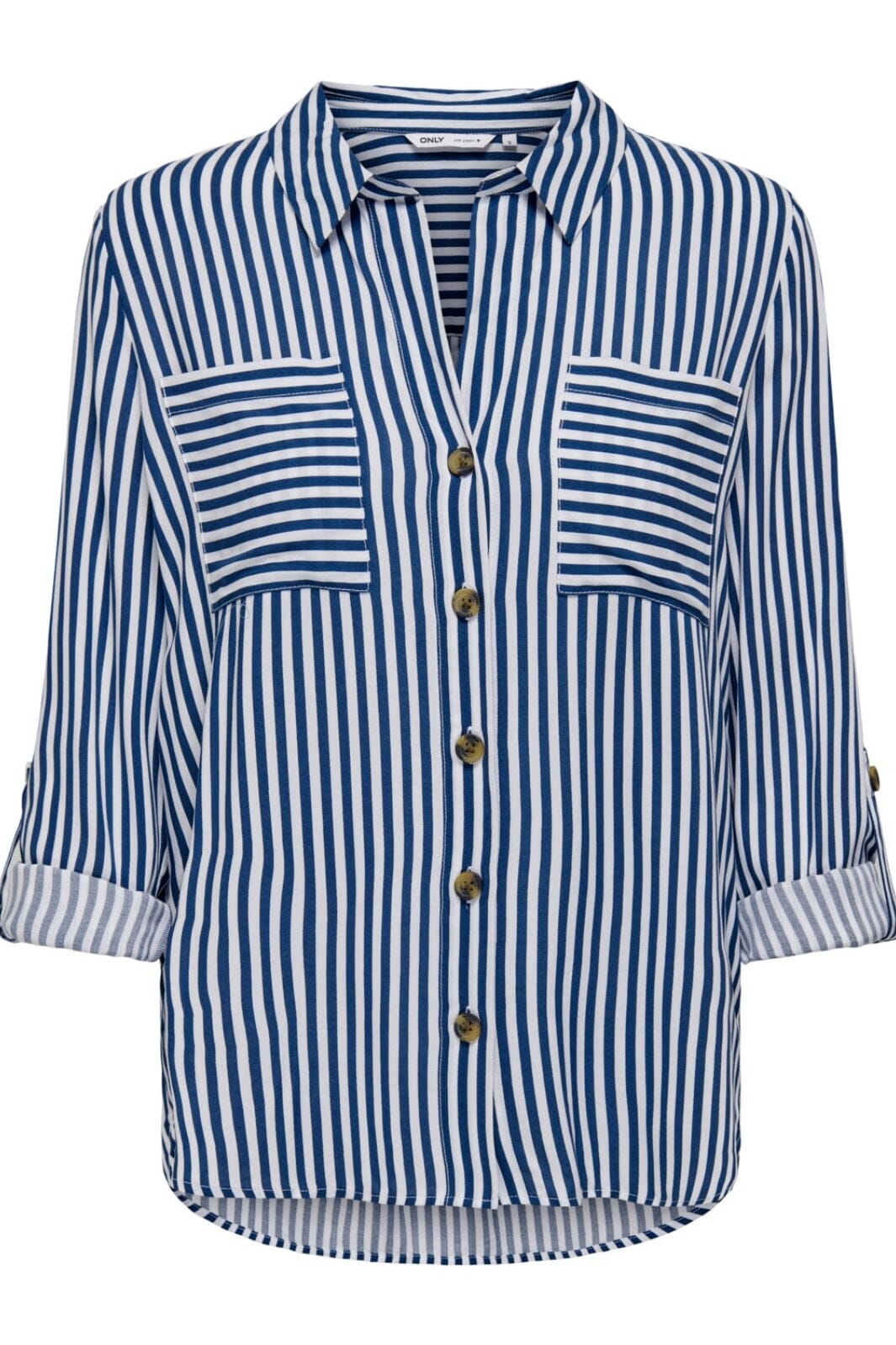 Only - Onlyasmin Shirt L/S - 4117155 Peacoat WHITE