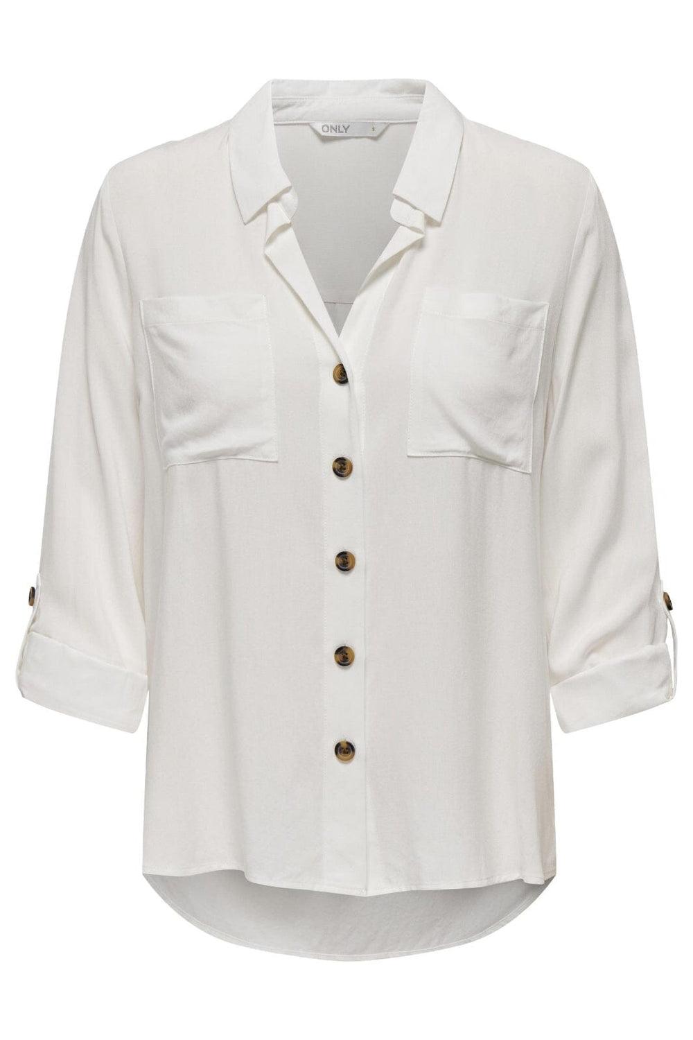 Only - Onlyasmin Shirt L/S - 4304302 Snow White Skjorter