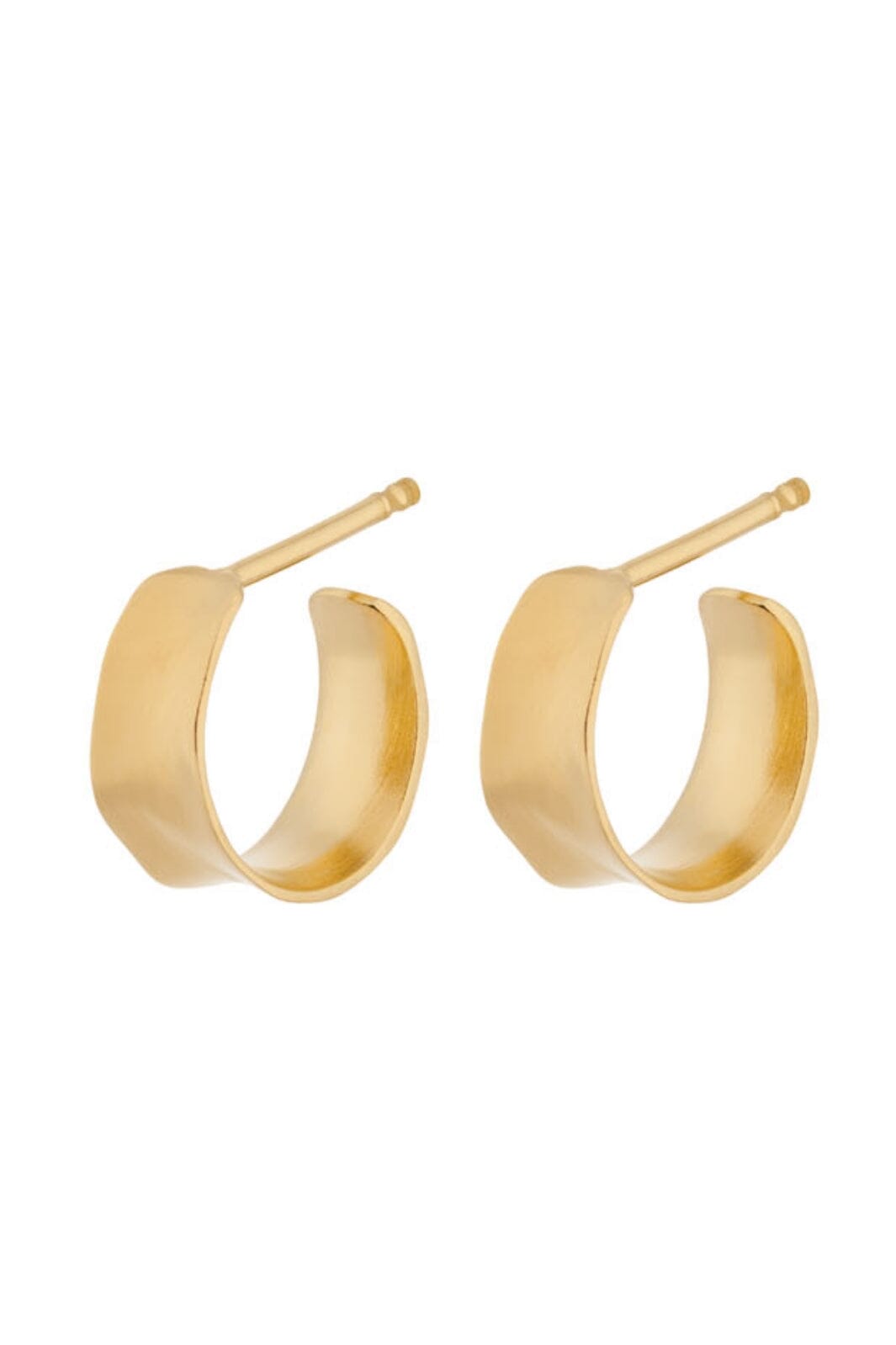 Pernille Corydon Jewellery - Mini Saga Øreringe - Golden Plated