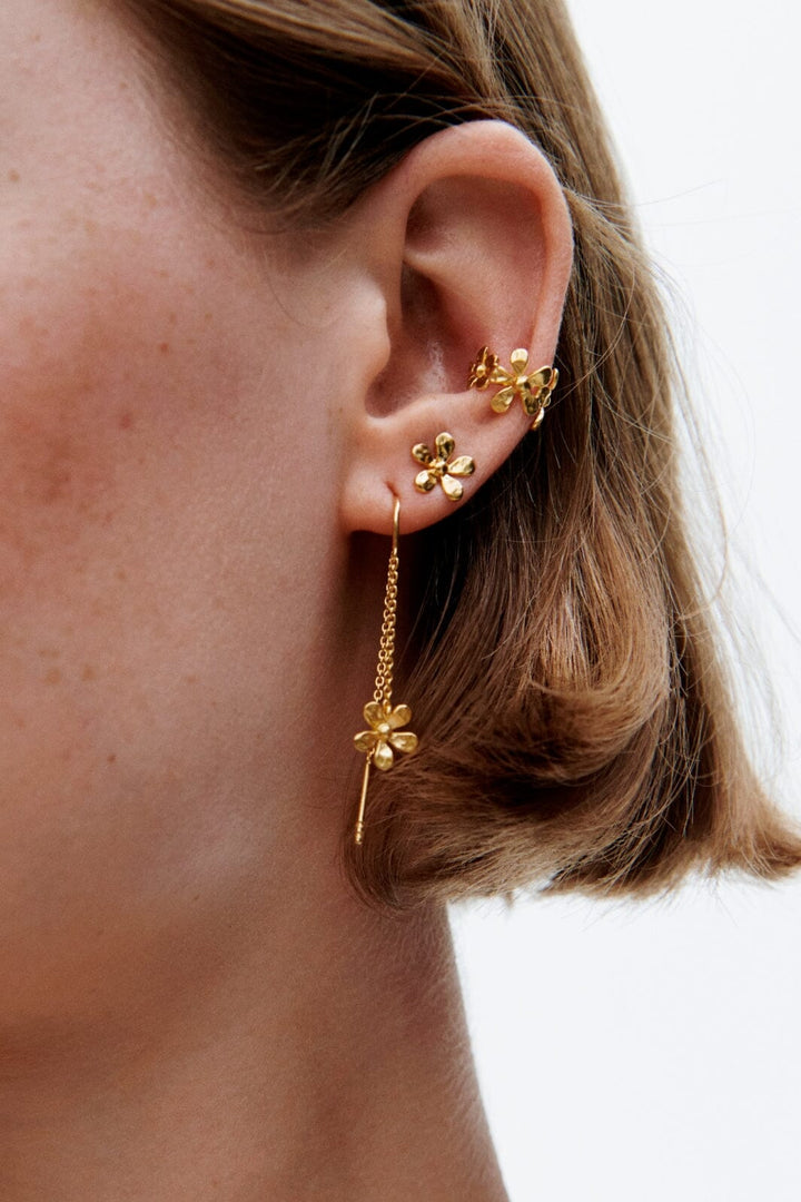 Pernille Corydon - Wild Poppy Earchains e-364-gp - Øreringe