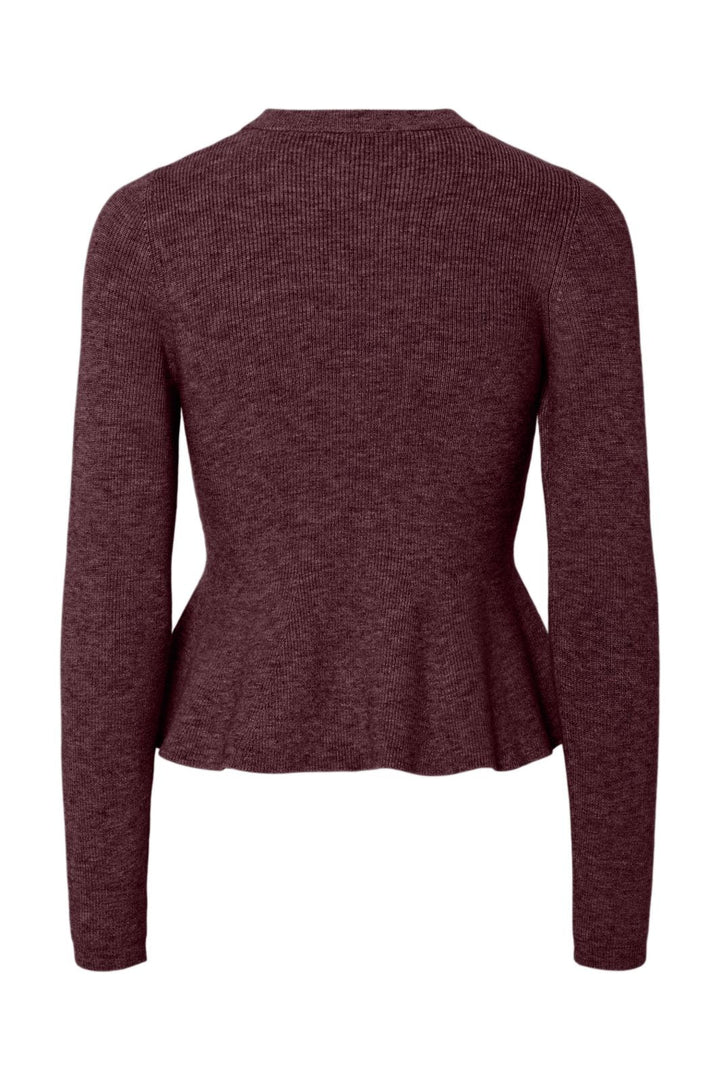 Pieces - Pcamma Ls O-Neck Knit - 4956867 Port Royale