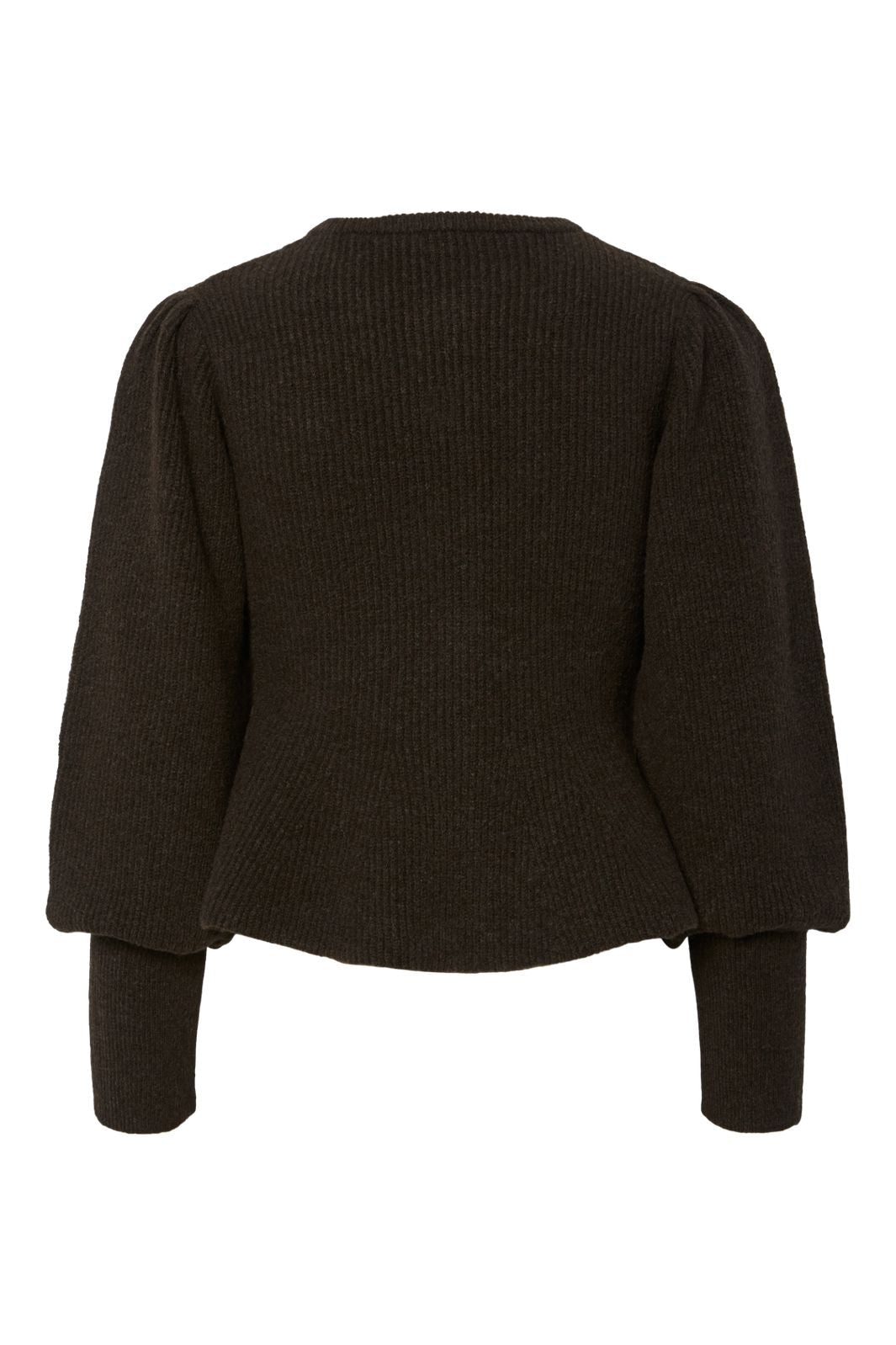 Pieces - Pcannie Ls Knit Cardigan - 4956383 Delicioso Silver Buttons