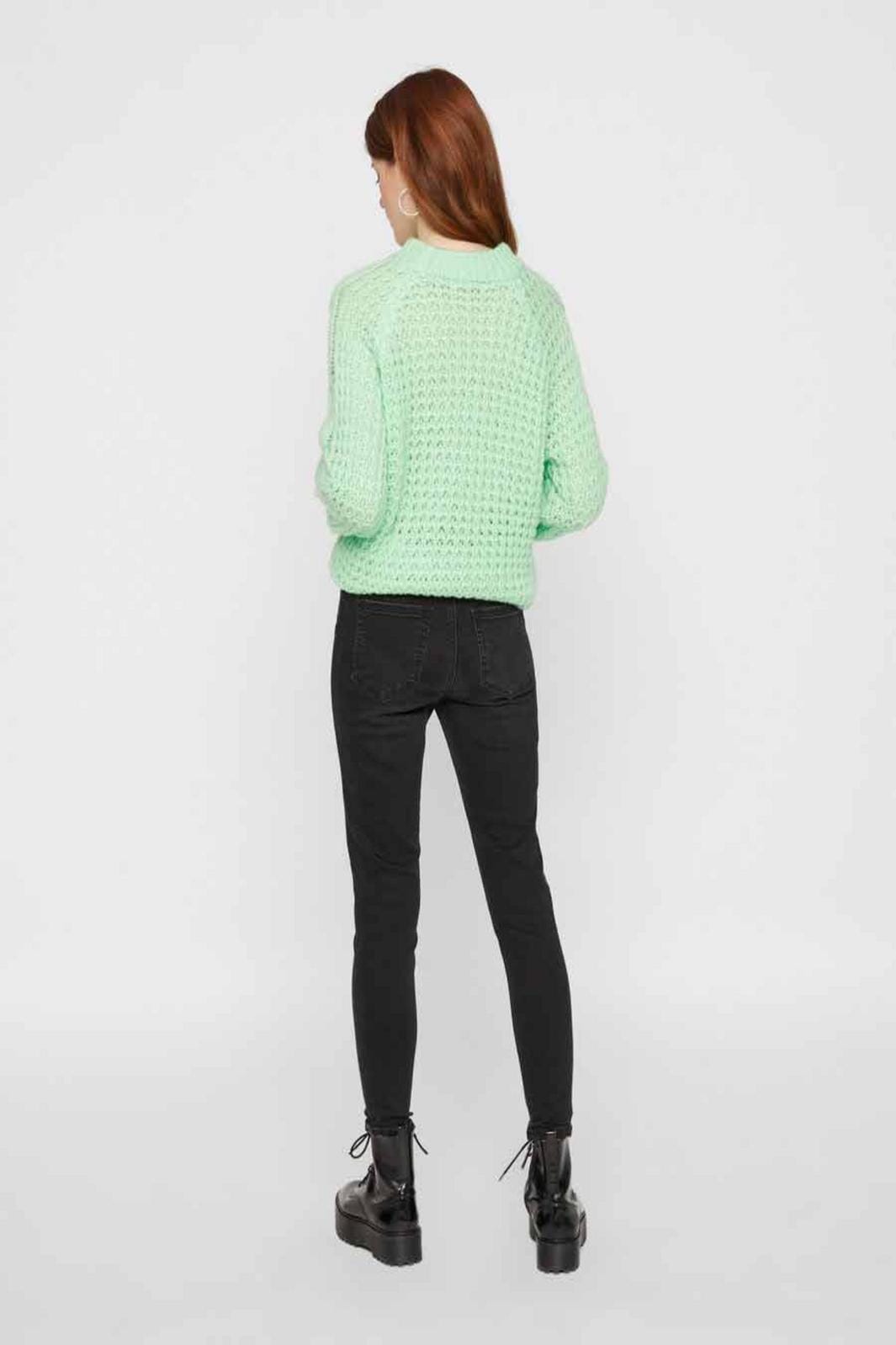 PIECES - Delly Skn MW Jeans - Black Jeans