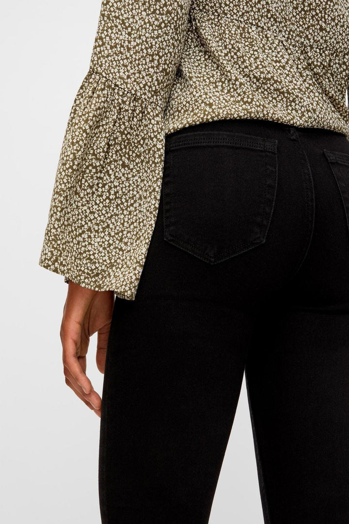 Pieces - PcHighFive Flex Black Skinny Jeans - Black Jeans