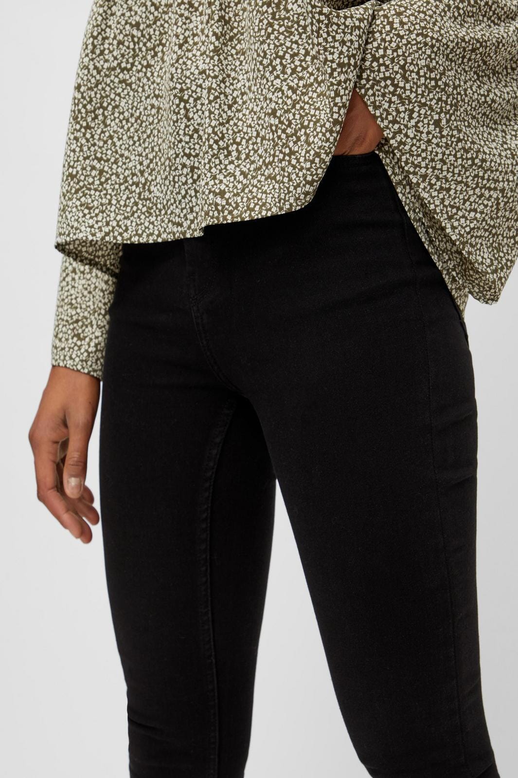 Pieces - PcHighFive Flex Black Skinny Jeans - Black Jeans