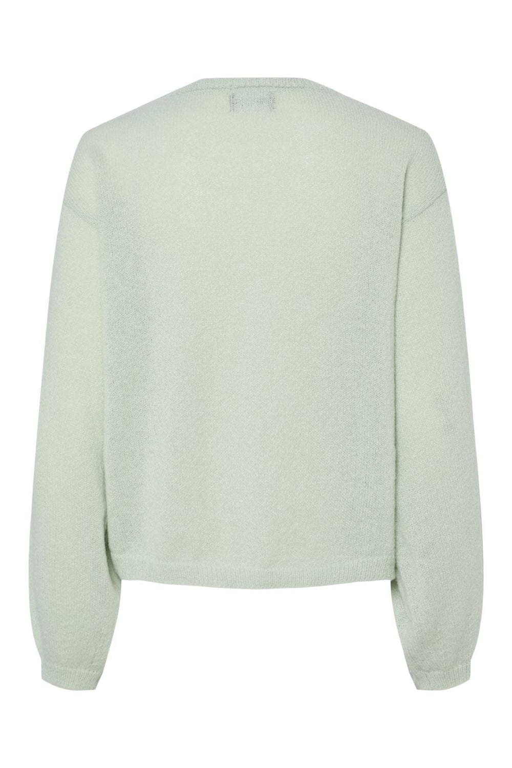 Pieces - Pcida Ls O-Neck Knit Pwp Mm - 4767712 Cameo Green