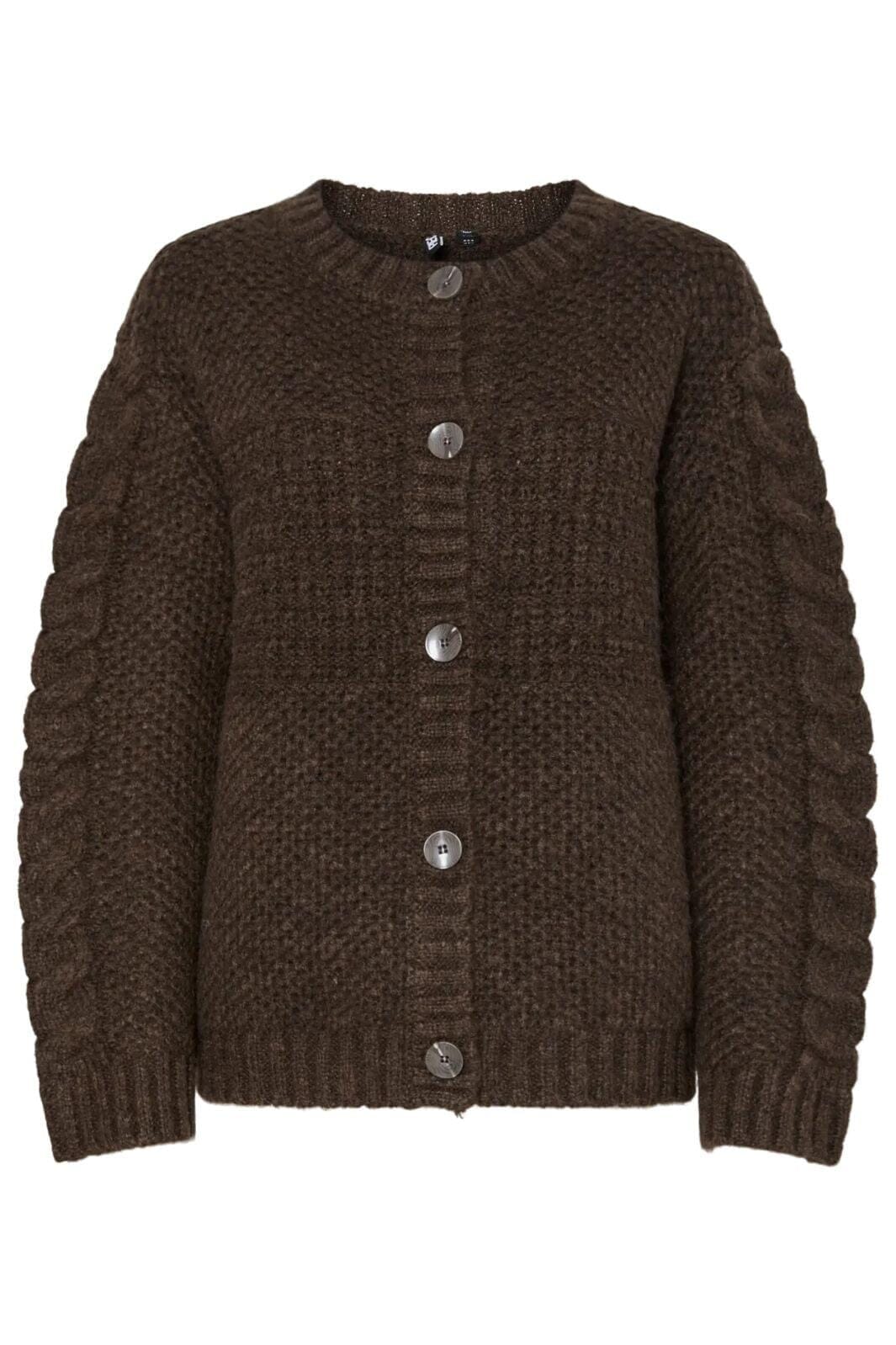 Pieces - Pcjacinthe Ls O-Neck Knit Cardigan Mpa B - 4819995 Morel Cardigans