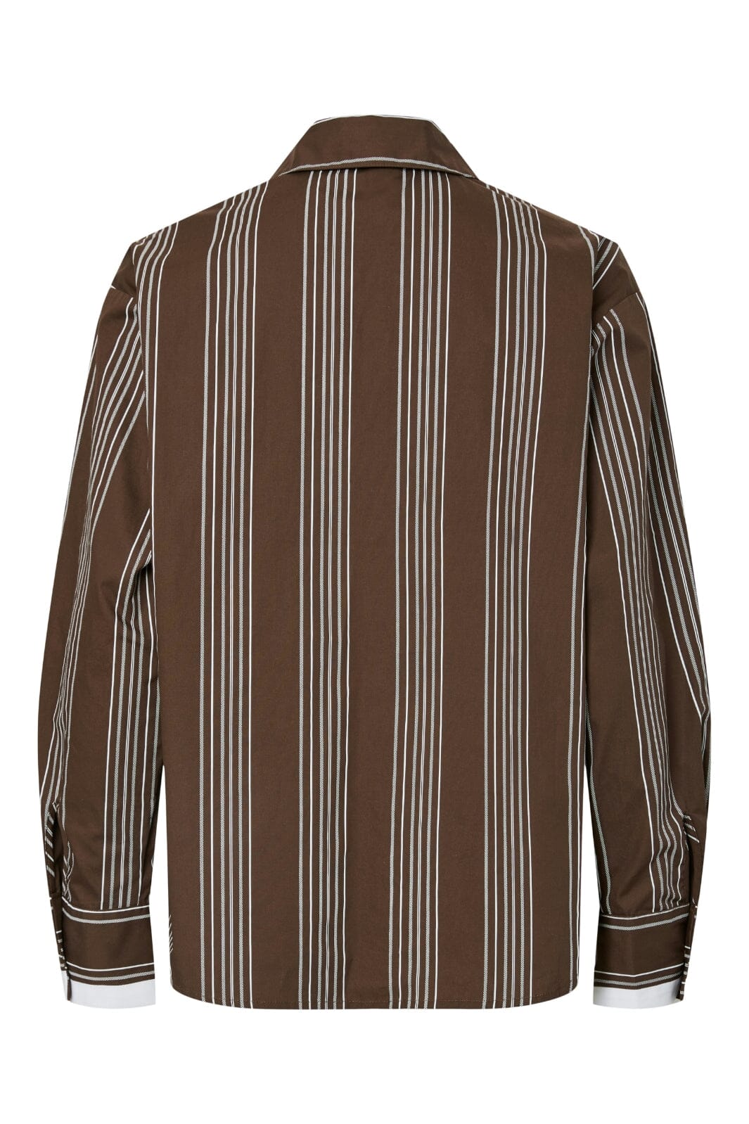 Pieces - Pcjamie Ls Loose Shirt Pp - 4936704 Delicioso White Skjorter