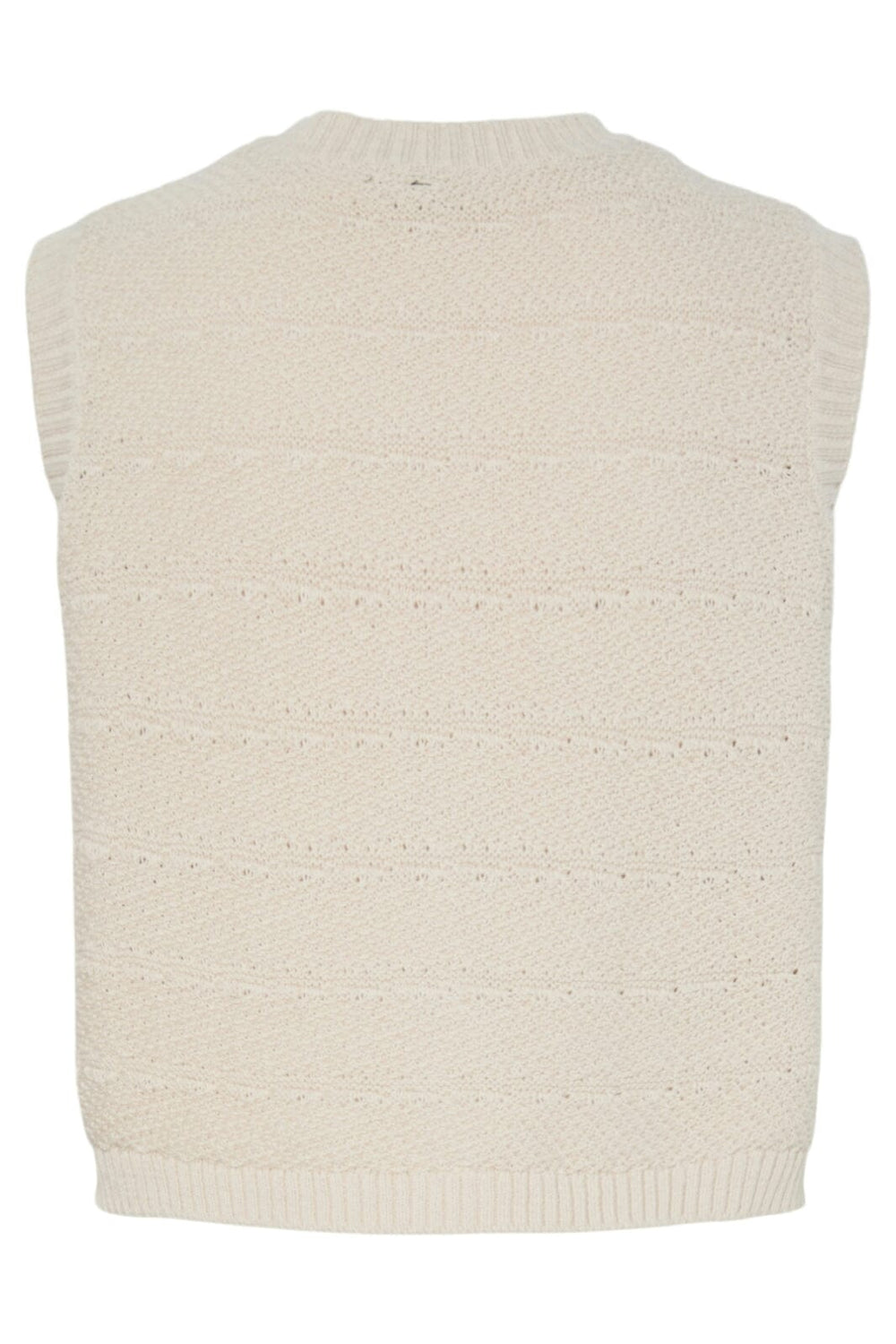 Pieces - Pcjena Sl O-Neck Knit Vest - 4842289 Silver Lining