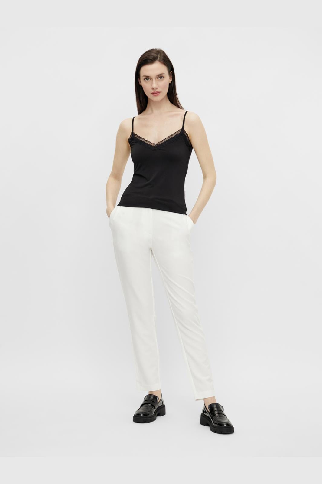 Pieces - Pckate Lace Singlet - 2711304 Black