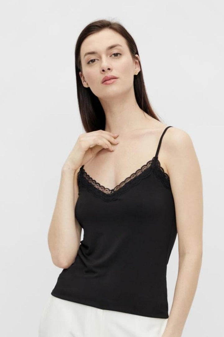 Pieces - Pckate Lace Singlet - 2711304 Black