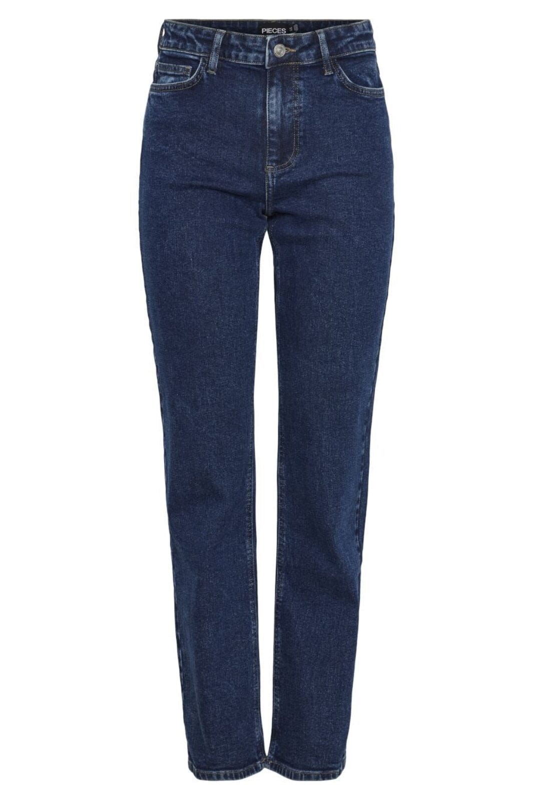 Pieces - Pckelly Straight Jeans Db502 - 4544383 Dark Blue Denim Jeans