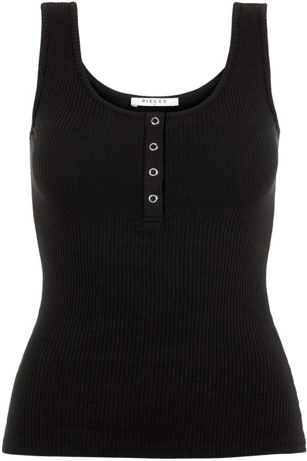 PIECES - Kitte Tank Top - Black Toppe