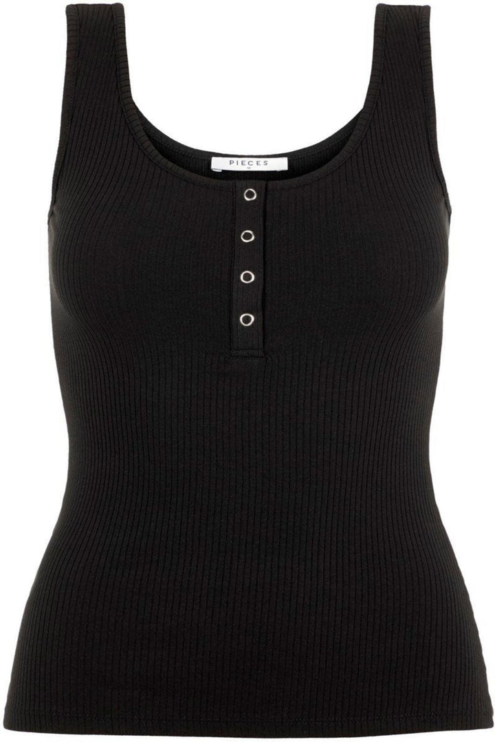 PIECES - Kitte Tank Top - Black Toppe