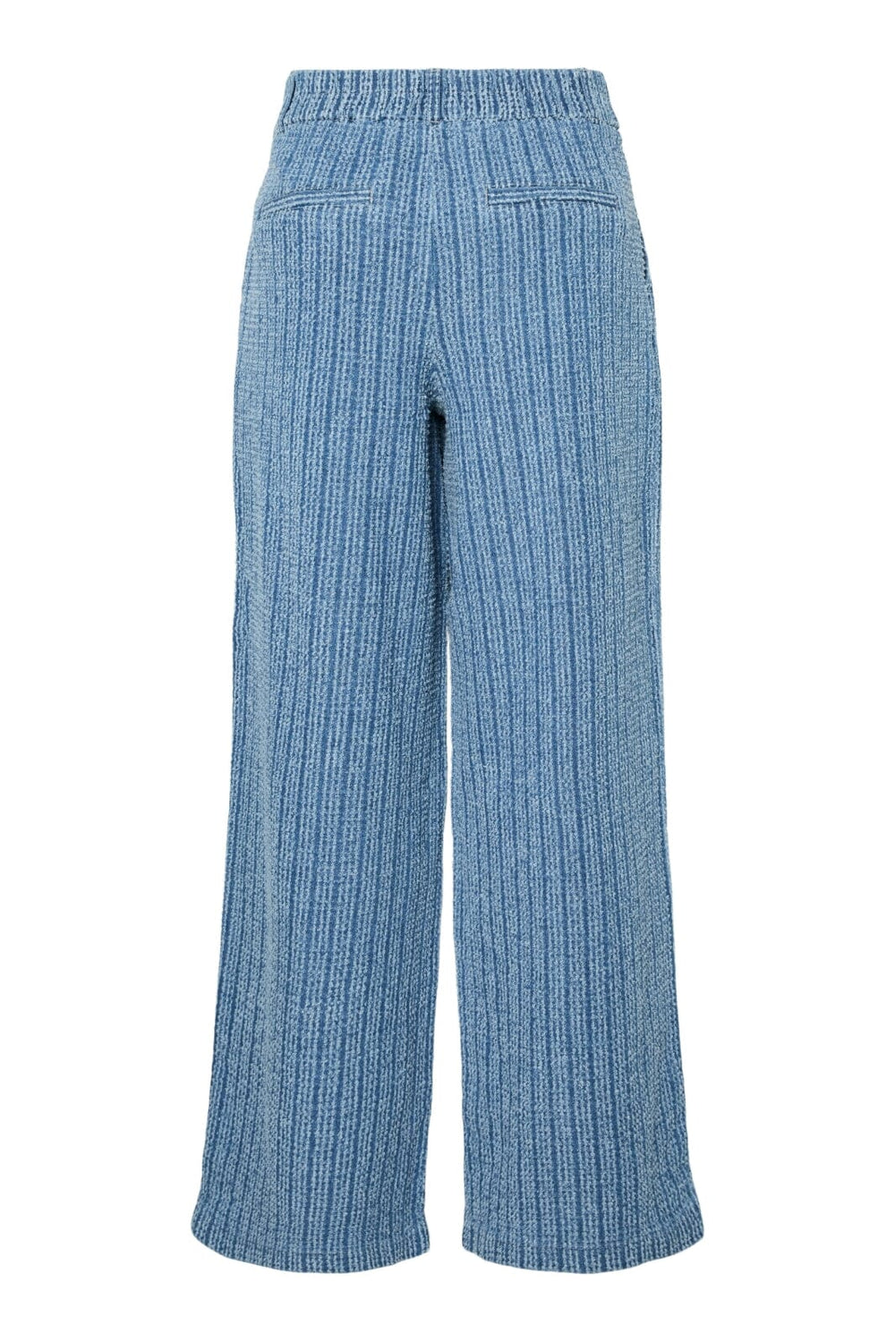 Pieces - Pcmalba Wide Denim Pants - 4847944 Medium Blue Denim Washed