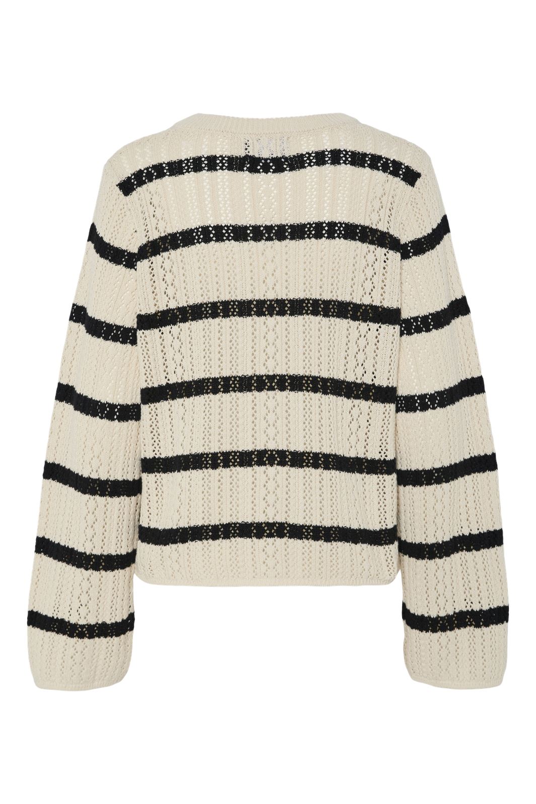 Pieces - Pcnuka Ls O-Neck Knit 17154616 - 4790694 - Birch Black