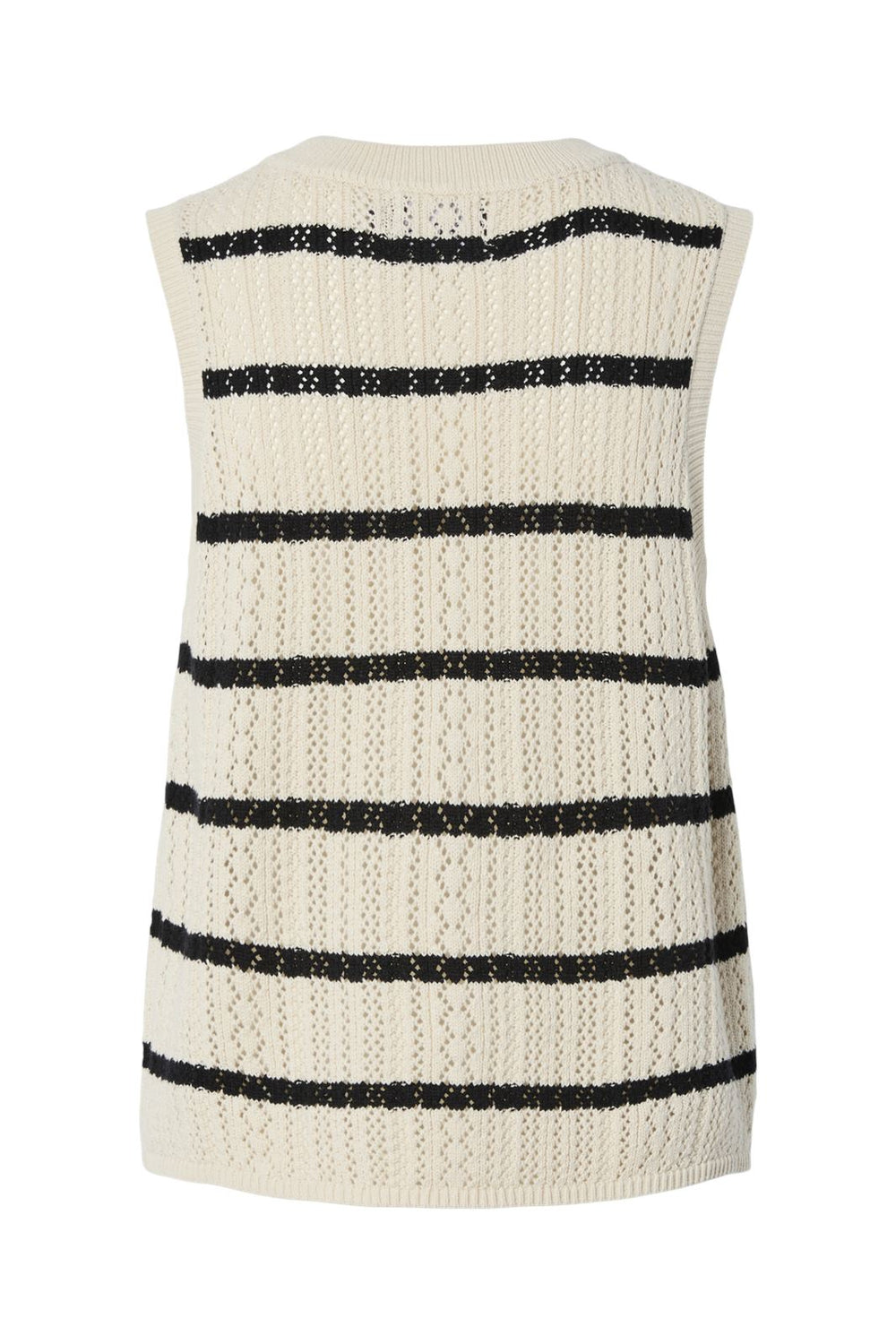 Pieces - Pcnuka Sl O-Neck Knit 17158719 - 4790683 - Birch Black