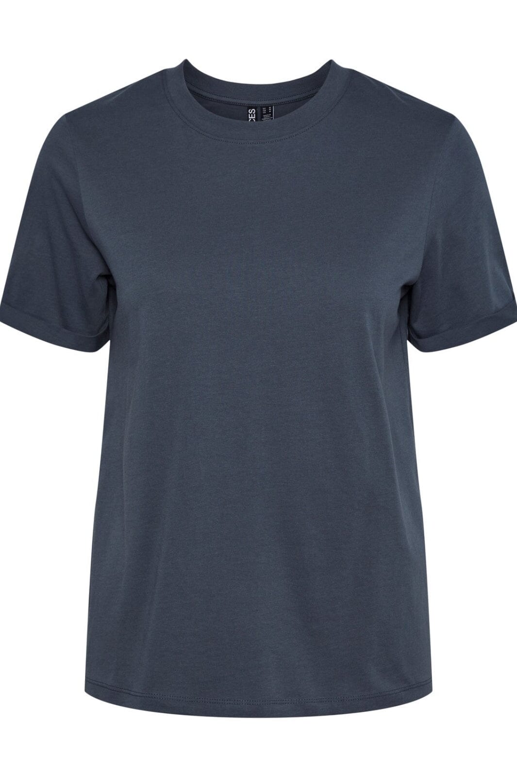 Pieces - Pcria Ss Fold Up Solid Tee - Ombre Blue T-shirts