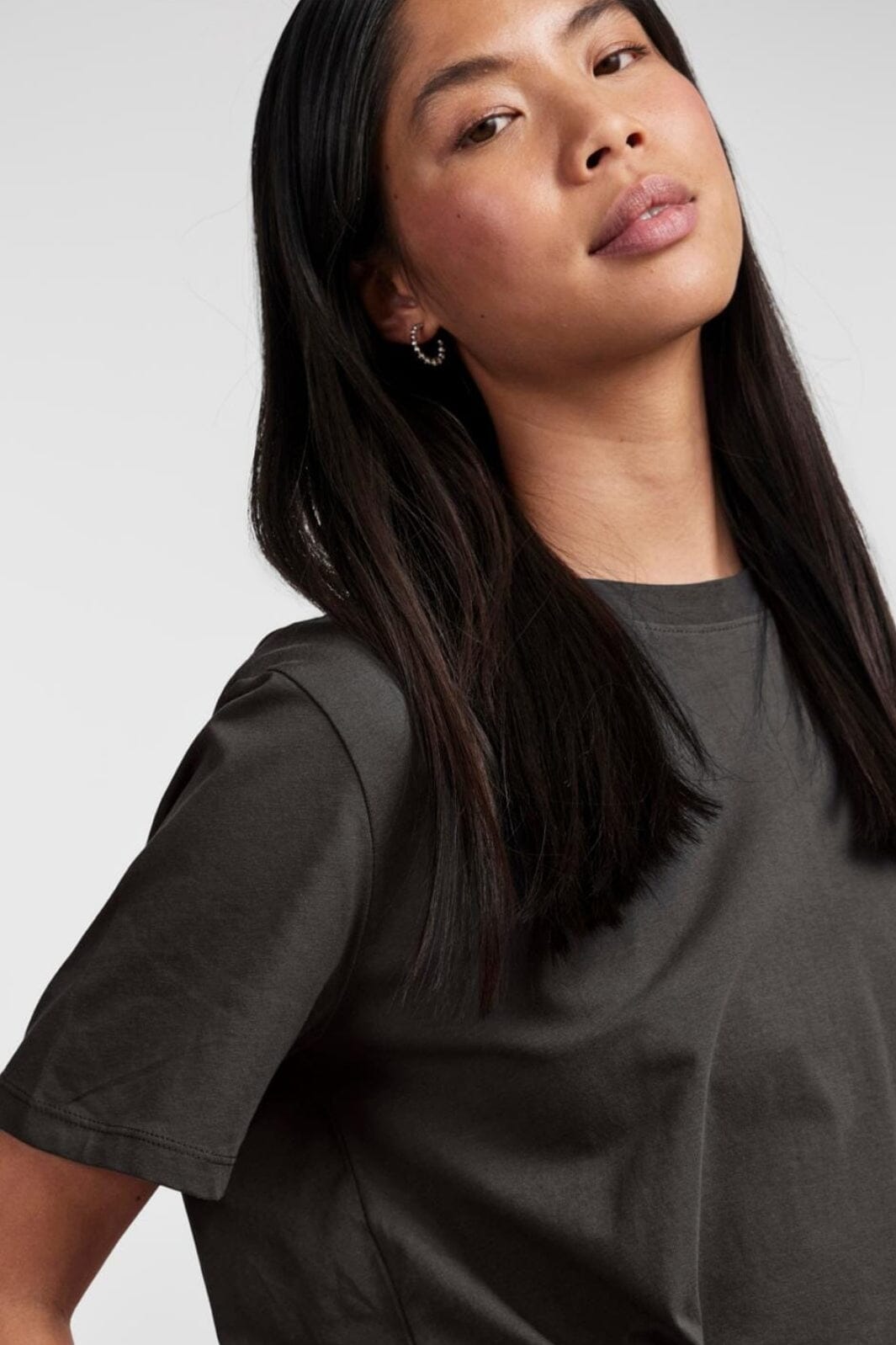 Pieces - Pcria Ss Solid Tee - 4280156 Black