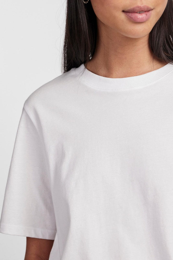Pieces - Pcria Ss Solid Tee - 4280157 Bright White T-shirts