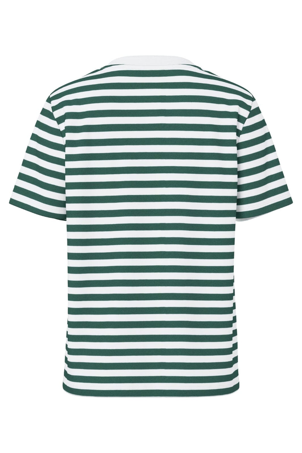 Pieces - Pcria Ss Tee Stripes - 4866553 Trekking Green Bright White