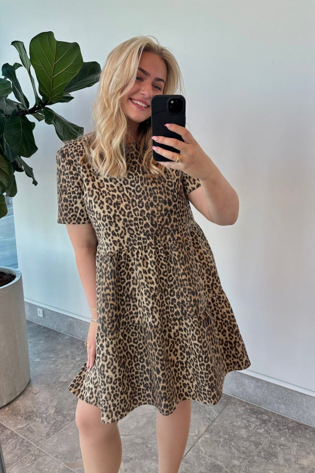 Pieces - Pcsalume Ss Denim Dress - 4771965 White Pepper Leo Kjoler