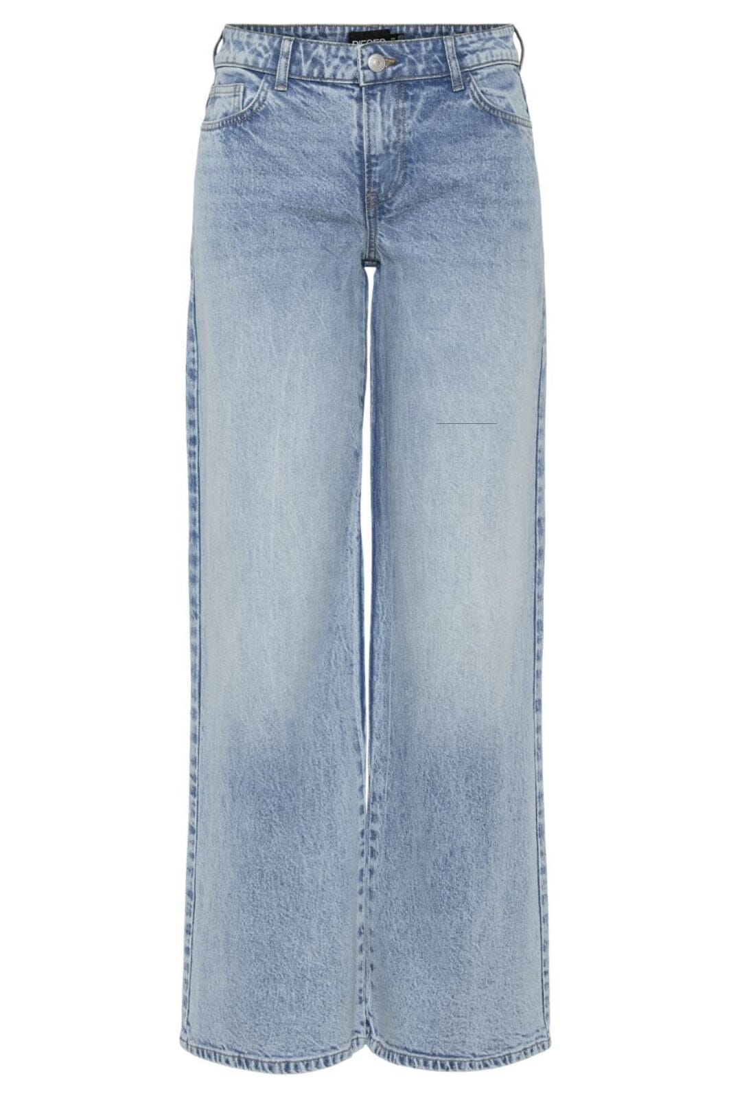 Pieces - Pcselma Lw Wide Jeans Lb - 4622362 Light Blue Denim Jeans