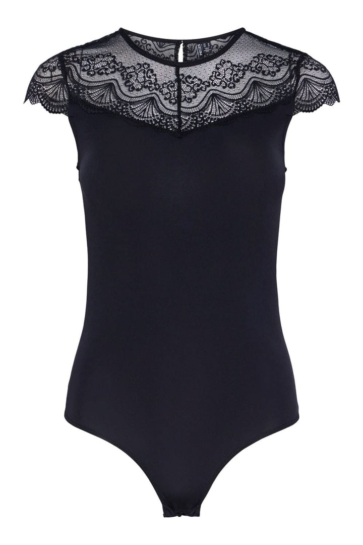 Pieces - Pcsinna Ss Bodystocking - 4439543 Black