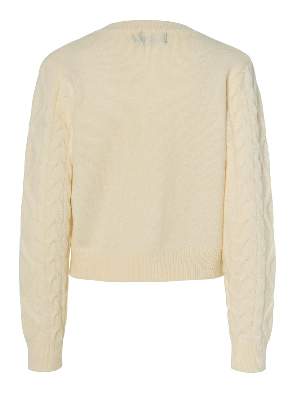 Pieces - Pcsofia Ls O-Neck Knit Cardigan - 4837116 Cloud Dancer Cardigans