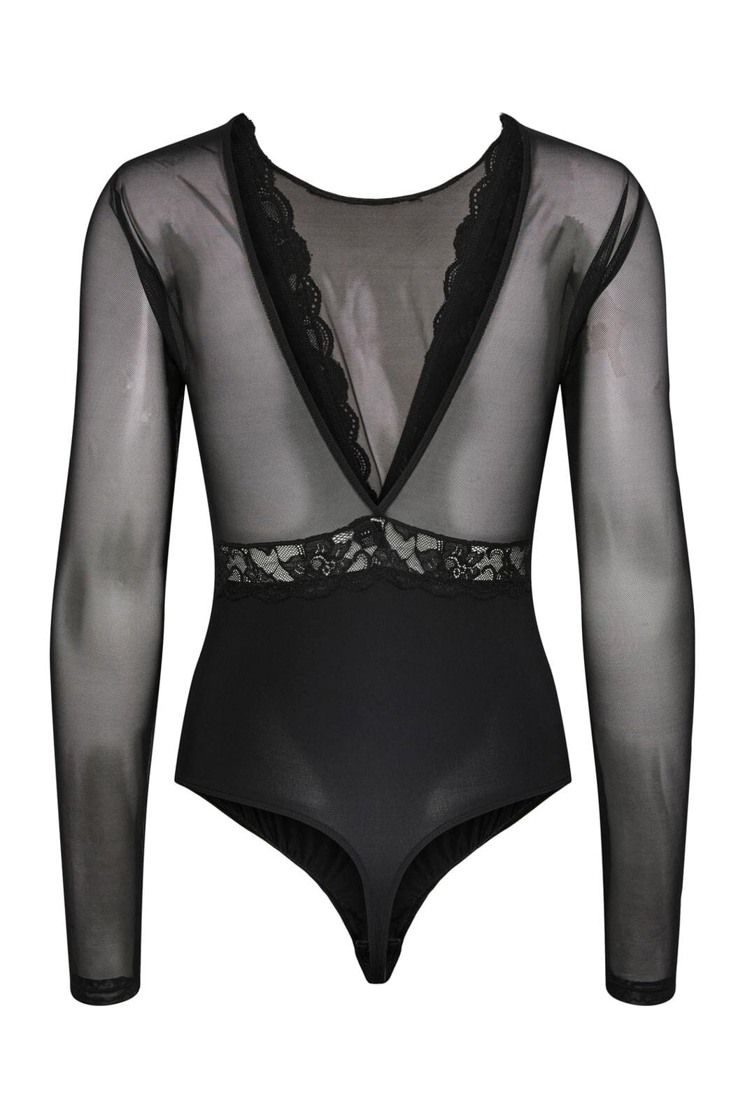 Pieces Petite - Pcsicca Ls Bodystocking Ptt - 4364498 Black