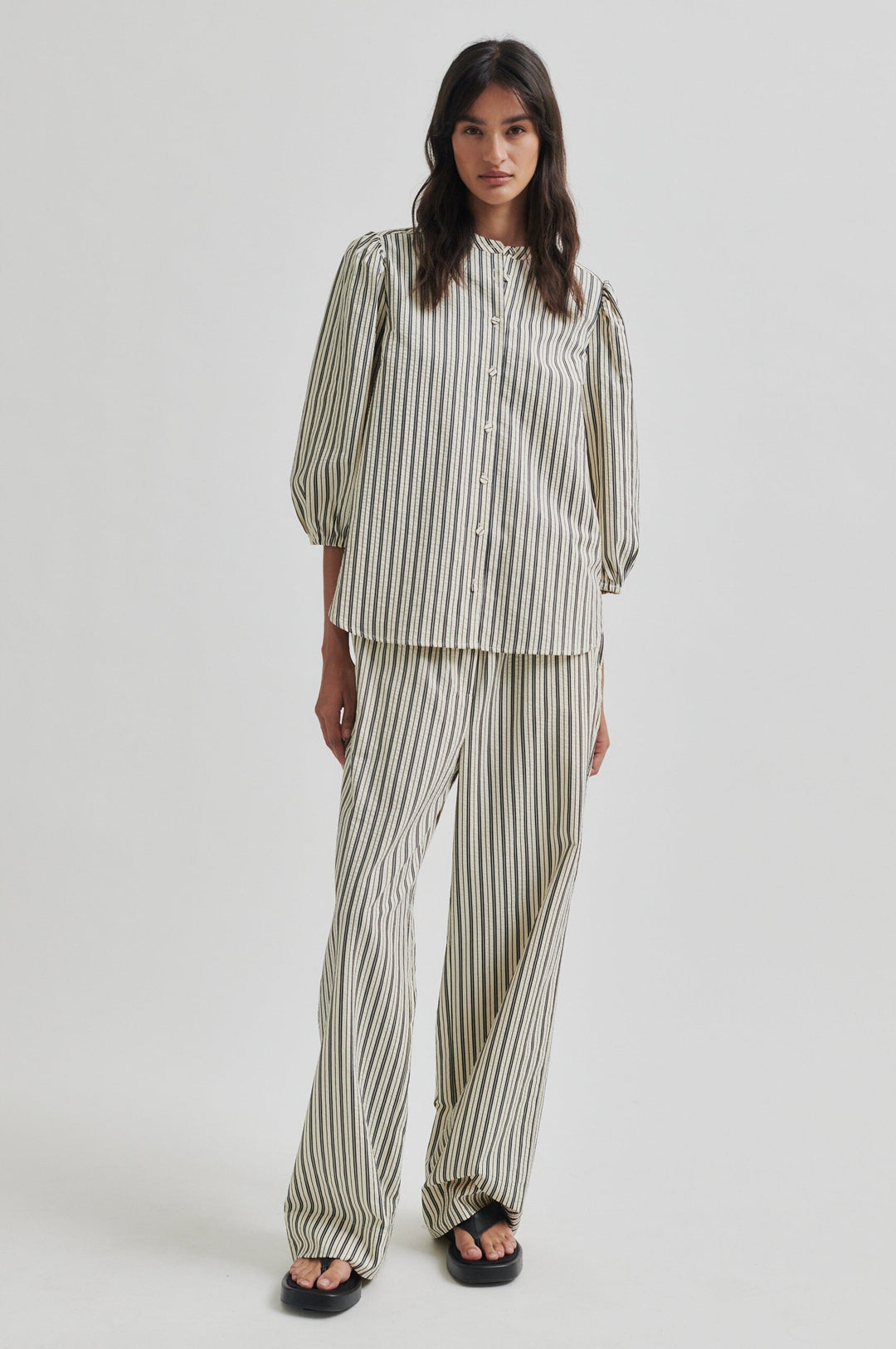 Second Female - Serifa Shirt 59636 - 8001 Black Skjorter