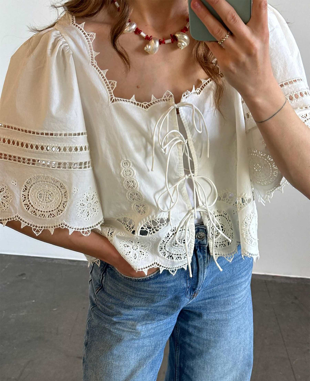 Sissel Edelbo - Anja Top SE 1565 - White Toppe