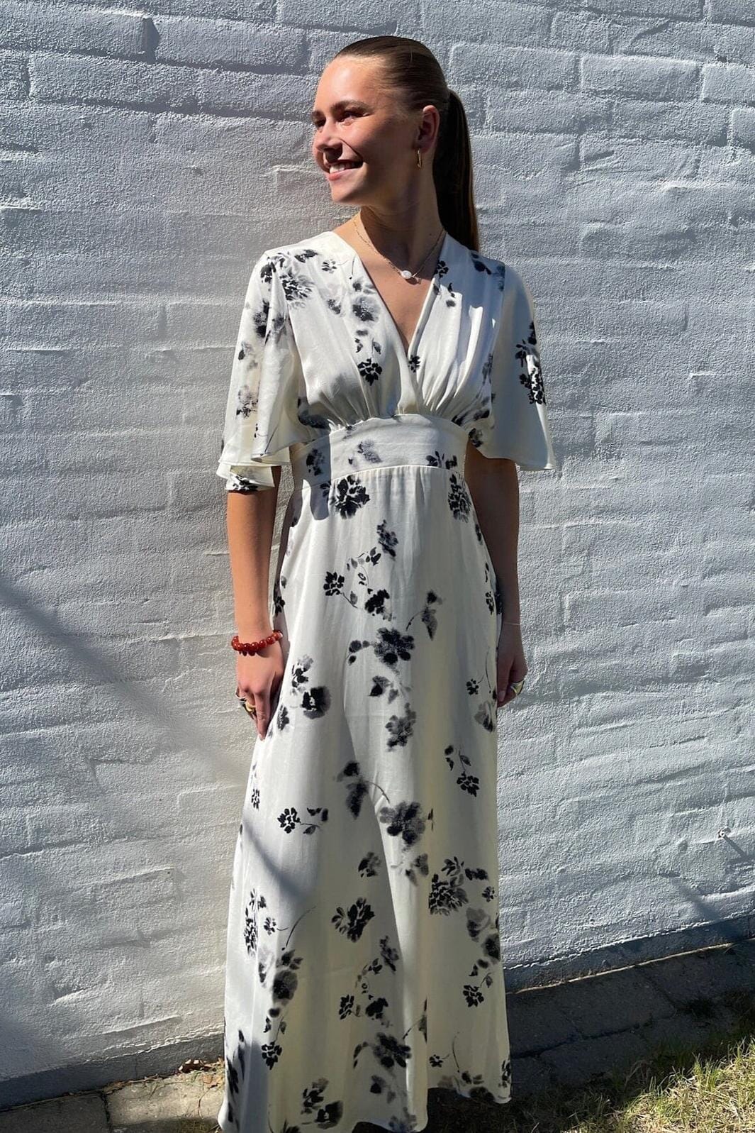 Sisters Point - Gisela-Dr11 18822 - 813 - Cream/Flower Kjoler